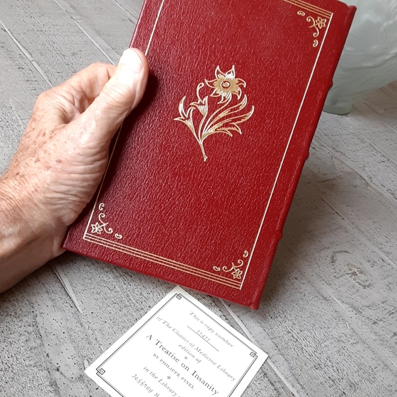 PINEL on INSANITY, THE CLASSICS of MEDICINE LIBRARY, Red & Gld Leather Bound - Picture 5 of 8